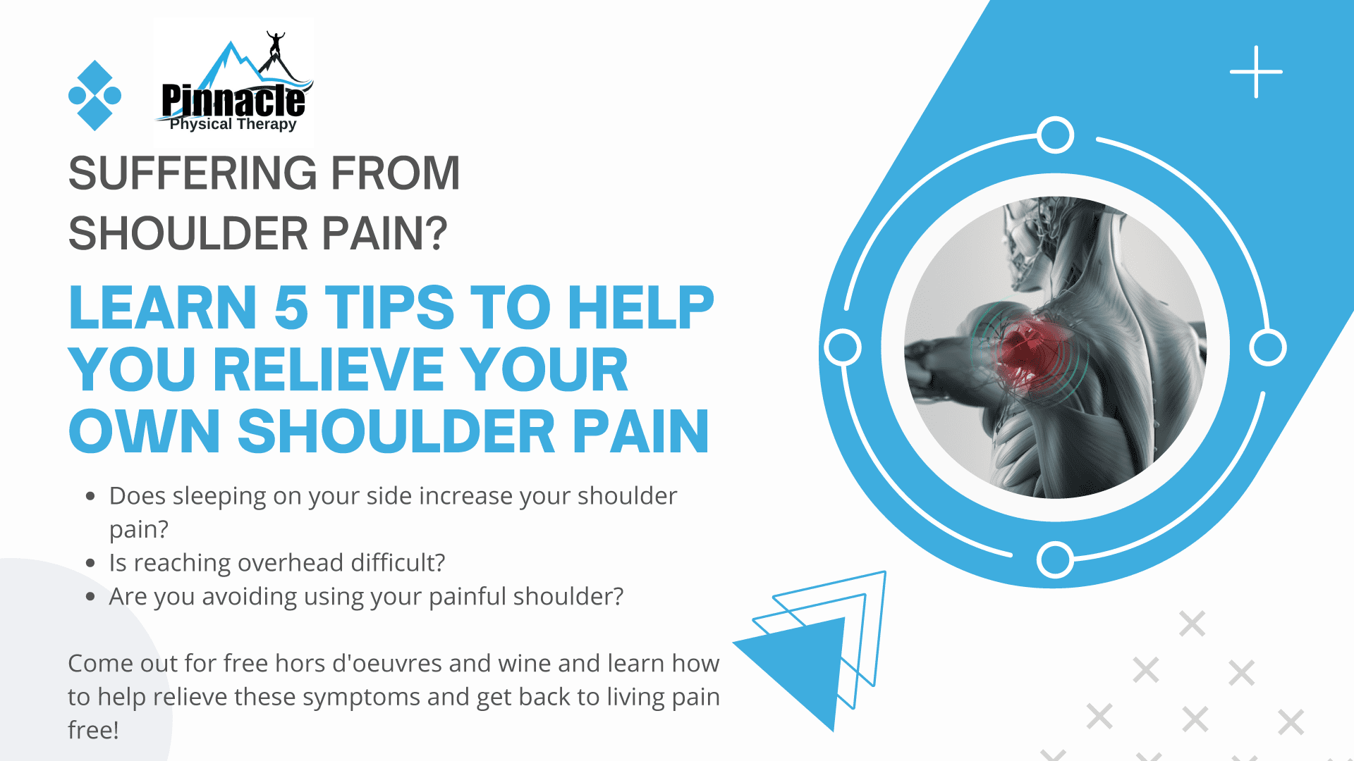 pinnacle physical therapy treats shoulder pain