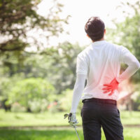 back pain golf